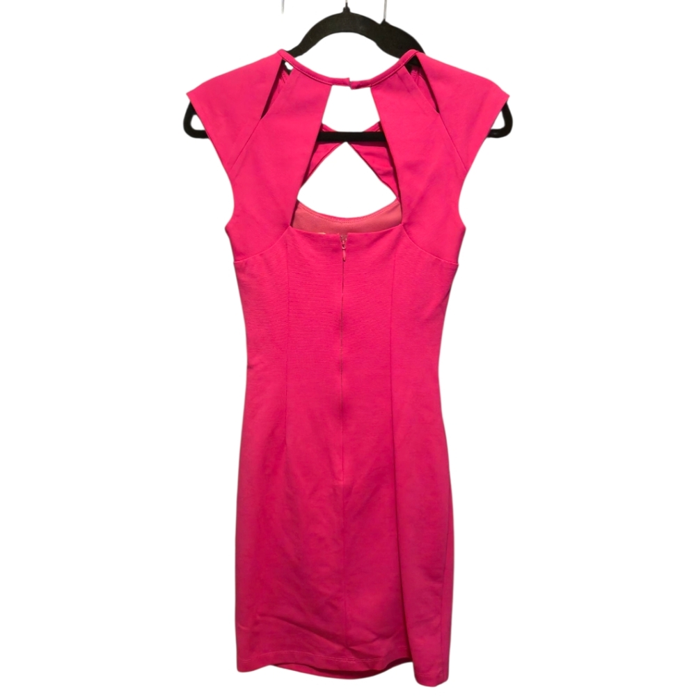 🌟Le Chateau Pink Draped Dress with cutout - Picture 2 of 5
